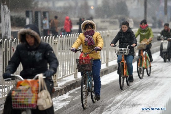 **CHINA-SHANXI-TAIYUAN-SNOWFALL (CN)