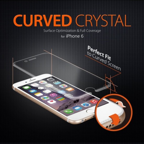 新奇配件 Spigen弧面高透iPhone6保護膜 