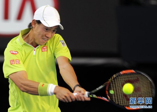 澳大利亚网球公开赛男单:锦织圭晋级八强