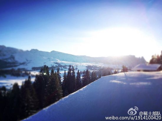 章子怡汪峰同晒雪景照网友求两人合影