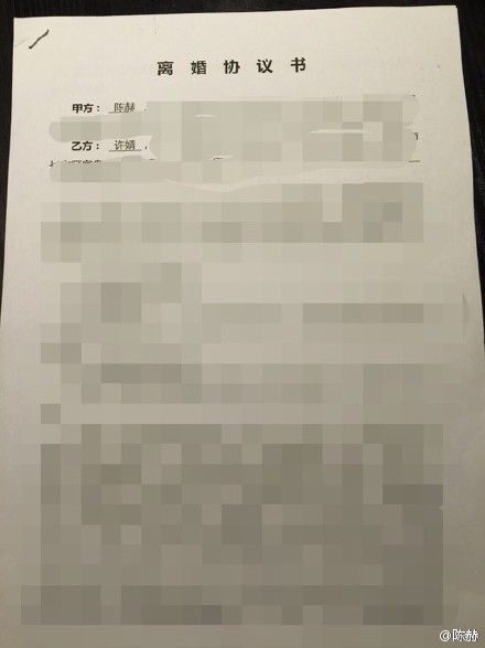 张子萱晒自己离婚案的备案信息(图)