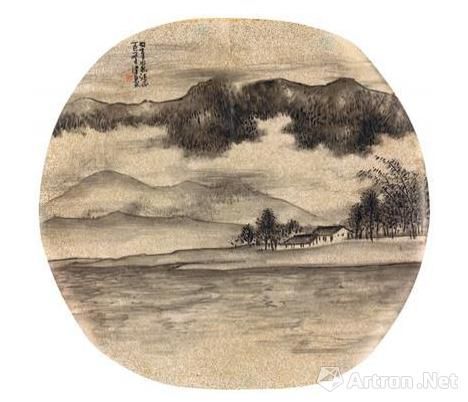 谢稚柳、陈佩秋1975年合作的《秋山图》