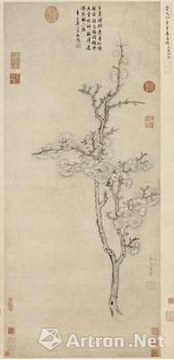 管道昇《水墨杏花图》