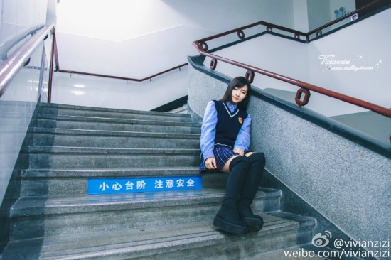 厦门最美网名女生就读被保送上海高校走红校服情侣女生图片