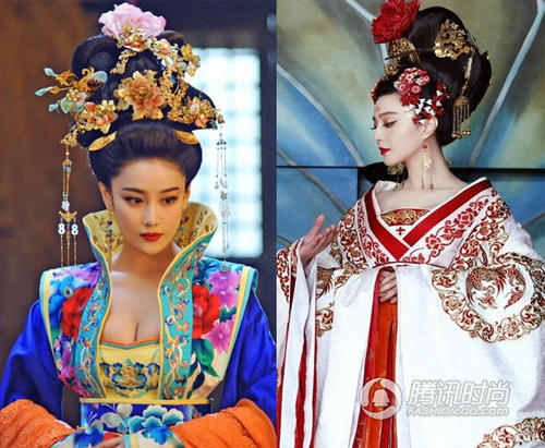 组图:范冰冰女神气场配上大波浪卷发秒杀张馨予