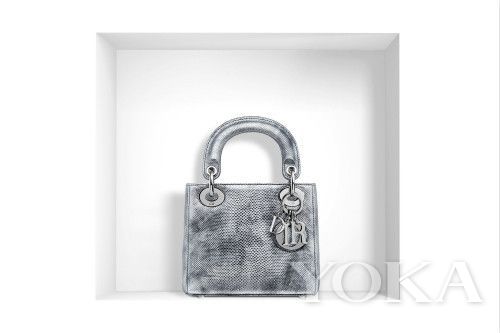 Lady Dior 银色手袋