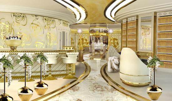 全球首艘女性专用豪华游轮内部设计:美轮美奂
