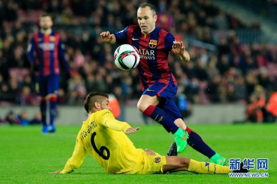 国王杯半决赛首回合:巴萨取胜