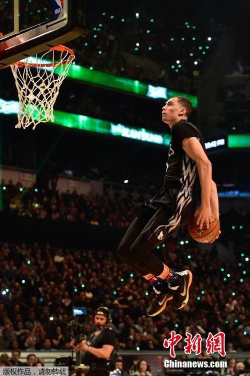 2015NBA全明星赛 库里夺三分冠军拉文获扣篮