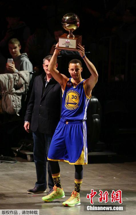 2015NBA全明星赛 库里夺三分冠军拉文获扣篮