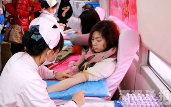 湖南省妇幼保健院组织献血 女汉子居多