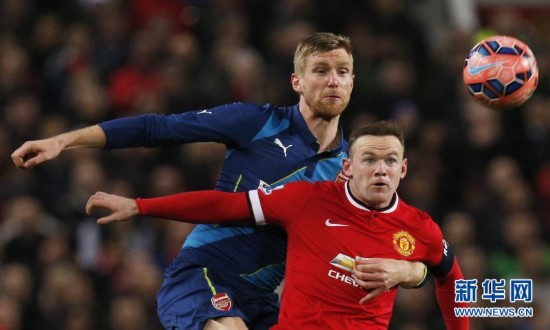 阿森纳vs曼联2比1取胜 黑贝绝杀天使得红牌(比