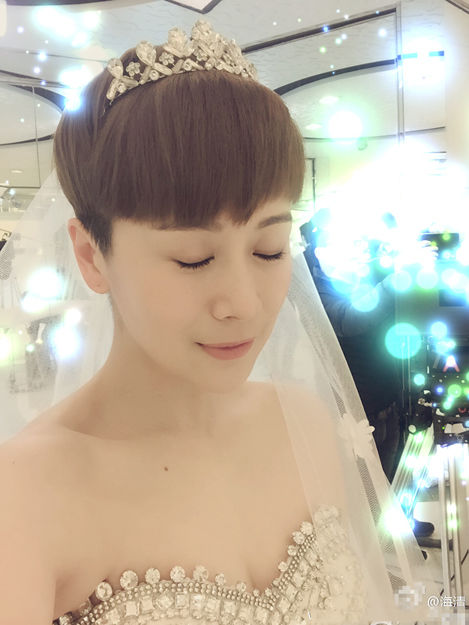 海清婚纱照_婚纱照风格