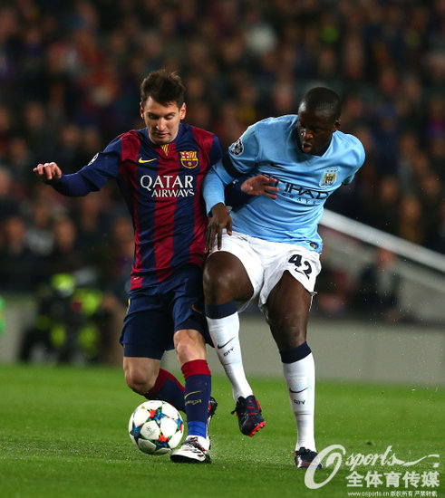 欧冠-拉基蒂奇破门 巴萨双杀曼城晋级八强