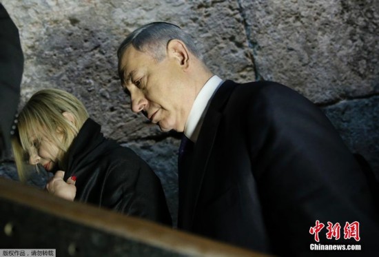 总理内塔尼亚胡成功连任 前往耶路撒冷哭墙祷告