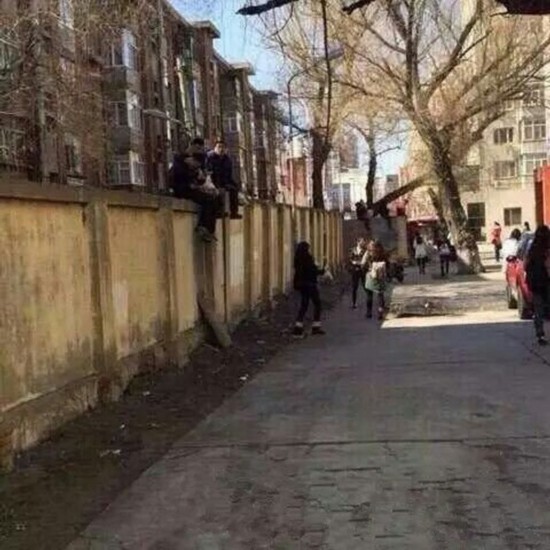 高校发通告砌墙禁外卖 餐馆爬墙头给学生送餐