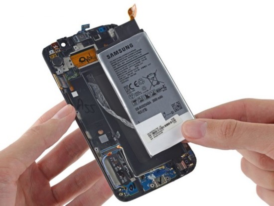 双曲面屏幕 三星GALAXY S6 Edge拆解图