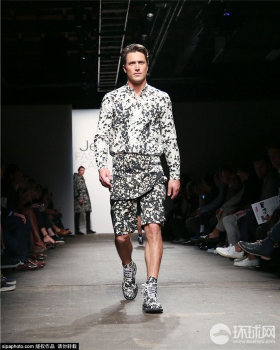 2015杰弗瑞慈善时装秀 男模拼腹肌秀色可餐