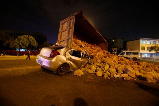 私家车司机从这里成功逃生