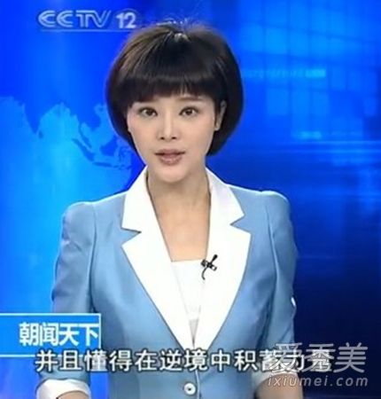 央视主持人胡蝶整容前后 左右脸不对称(图)