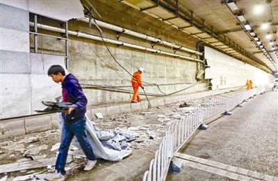 大屯豪车飙车损毁隧道初步计算须赔30万元