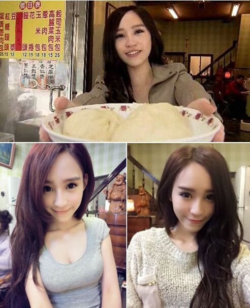 <em>台湾 最美包子妹</em> 爆红 93年学生妹热裤卖包子(