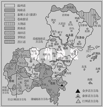 温州退休教师著《温州地理》 绘温州话地理分布图