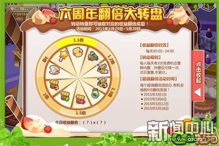 《QQ农场》六周年盛典 翻倍大转盘幸运来袭-