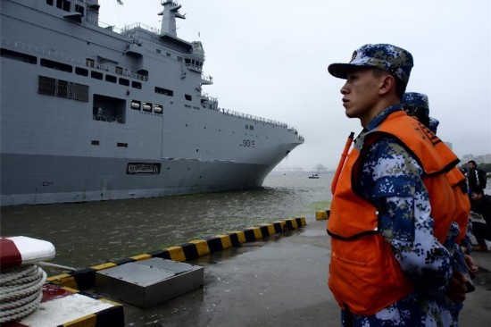 French naval taskforce arrives in Shanghai