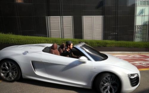 粉丝实拍韩星豪车 金贤重权志龙黄子韬郑秀妍