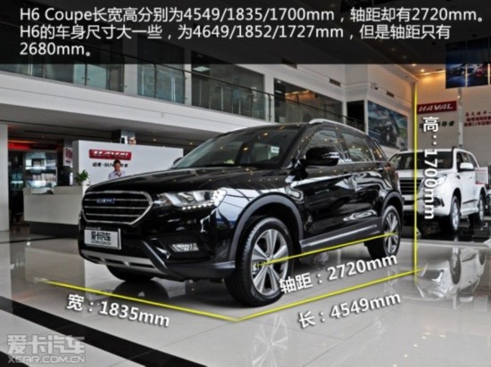时尚运动型suv爱卡实拍哈弗h6coupe