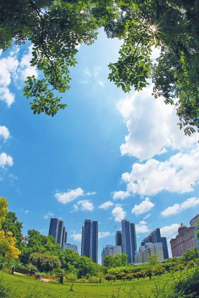 蓝天+白云联合来郑刷屏 今天好天气有望继续