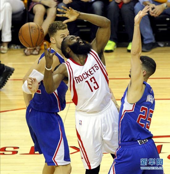 NBA季后赛:火箭胜快船