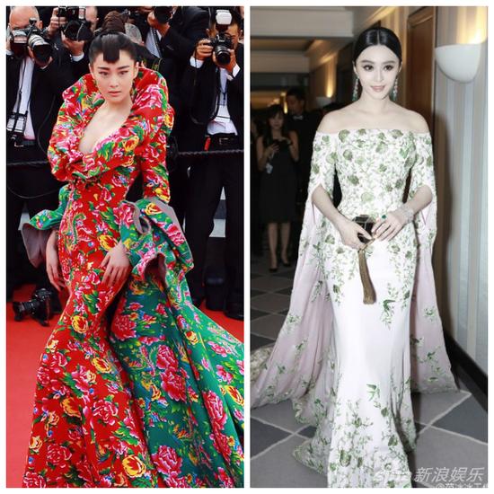 张馨予遭差评删博 张馨予范冰冰长相衣品全面