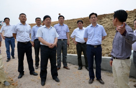 省农田水利建设江淮杯竞赛考评组到望江县考