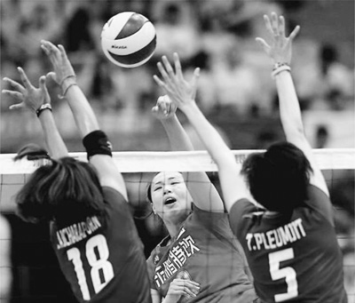 中国女排晋级亚锦赛决赛中国队将与韩国队争夺