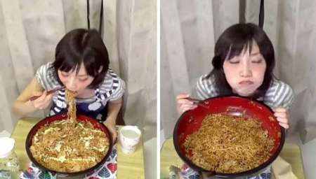 <em>日本</em>萌妹3分20秒吃完3.9公斤炒面 盘点各国大