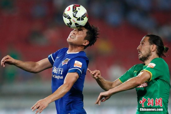 中超联赛 北京国安胜上海申鑫