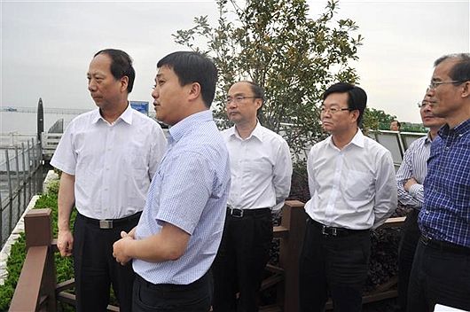 石泰峰调研苏州高新区防汛工作