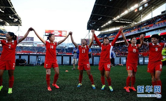 中国女足2比2战平新西兰 世界杯小组出线
