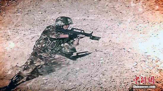 新疆边防推出宣传片 展现边防武警威武一面堪