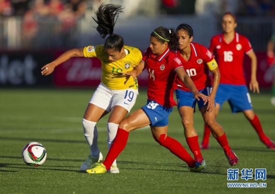 女足世界杯E组:巴西胜哥斯达黎加