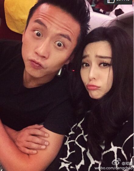 邓超范冰冰亲密合影逗比封神 明星老年装雷倒一片