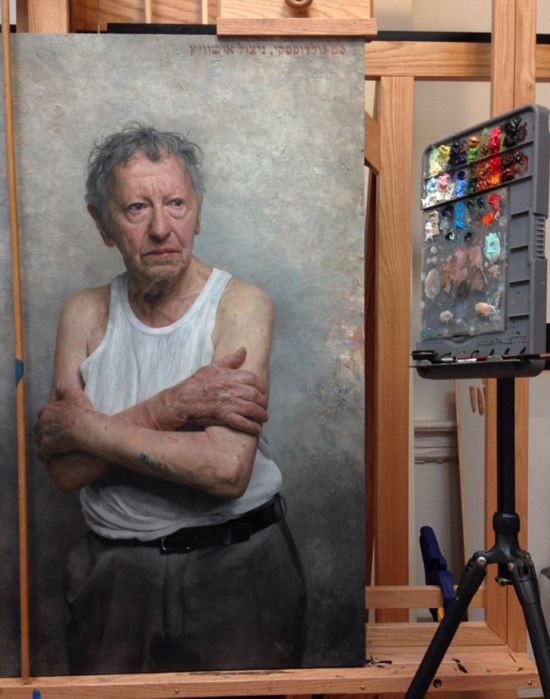 美艺术家绘3D真人肖像逼真如照片\/组图