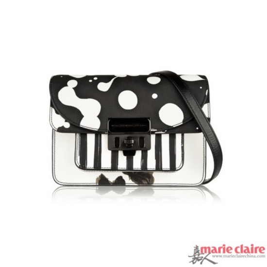 MARC BY MARC JACOBS Lip Lock 印花皮革邊飾 PVC 單肩包 $444.61
