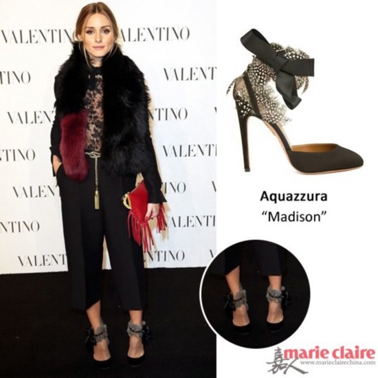 Olivia Palermo in Aquazzura ��Madison�� 