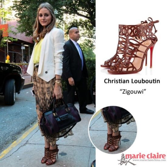 Olivia Palermo in Christian Louboutin ��Zigouwi�� 