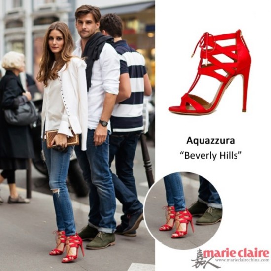 Olivia Palermo in Aquazzura ��Beverly Hills��