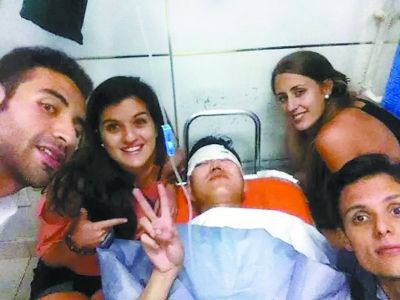 小伙三里屯意外受伤 刚结识的四位外国小伙伴