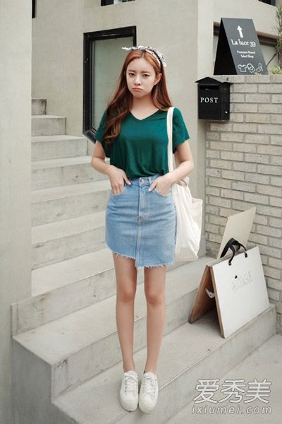 牛仔<em>短裤</em>or短裙搭配 青春又活泼--湖南频道--人